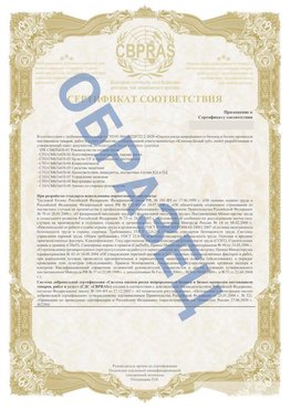 Образец Приложение к СТО 01.064.00220722.2-2020 Кизляр Сертификат СТО 01.064.00220722.2-2020 